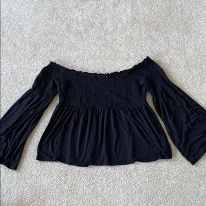 Cotton peasant off the shoulder top